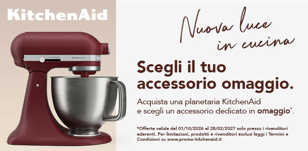 Promo: KitchenAid: scegli un accessorio in omaggio